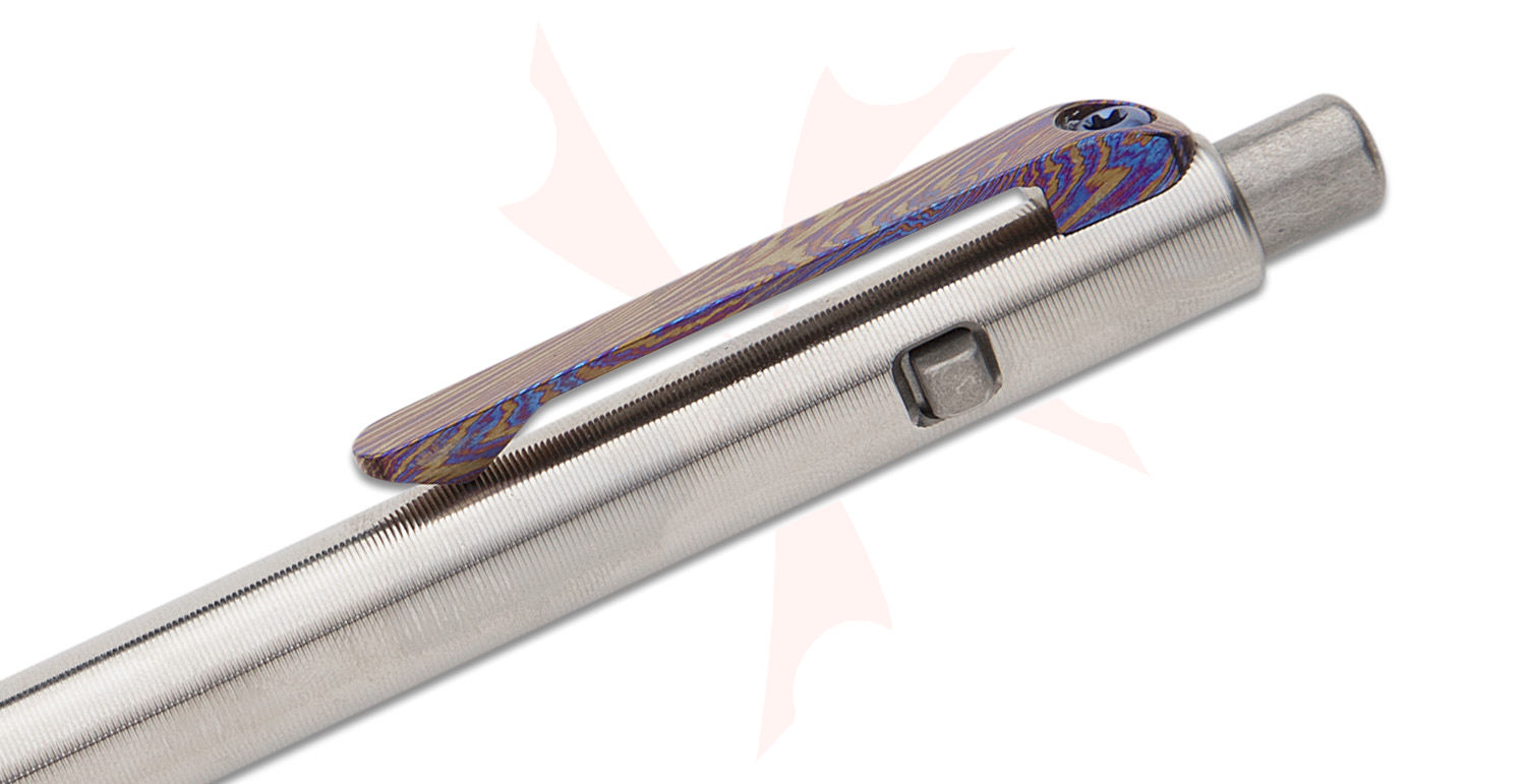 Tactile Turn Titanium Slim Side Click Pen, Standard, Timascus Clip, 5.8