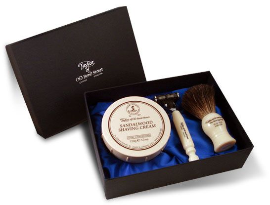Street Sandalwood Set Bond 20203 Satin Shave Box - of Old KnifeCenter - Taylor Gift