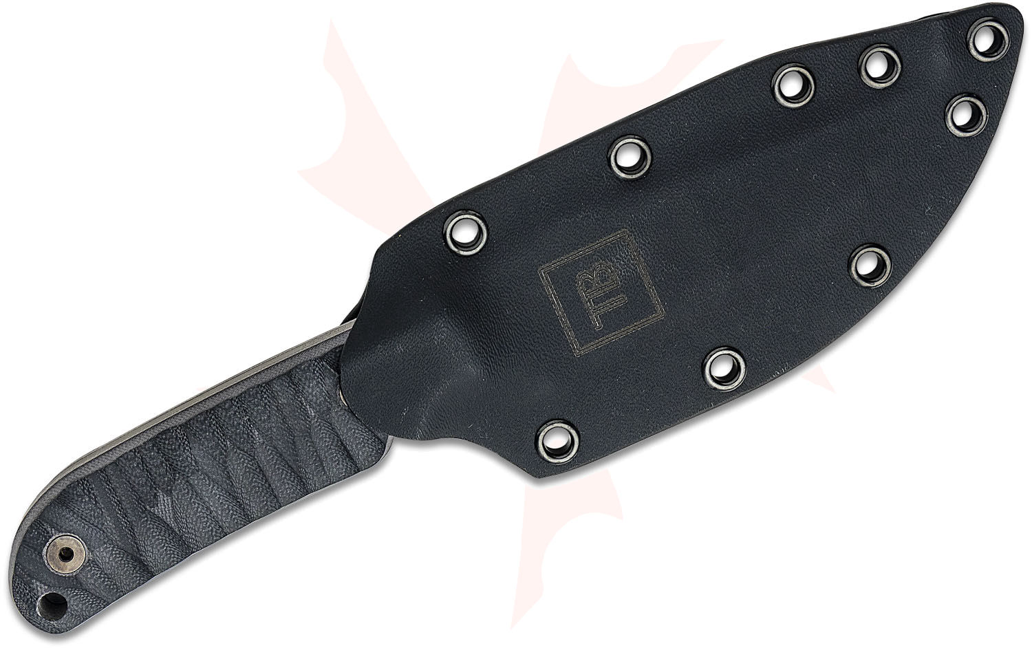NedFoss PIONEER Small EDC Fixed Blade Knife – 3.4″ Full Tang 14C28N Steel Tanto Blade, G10 Handle W/Kydex Sheath, Horizontal Carry For Camping & Tactical EDC Knife