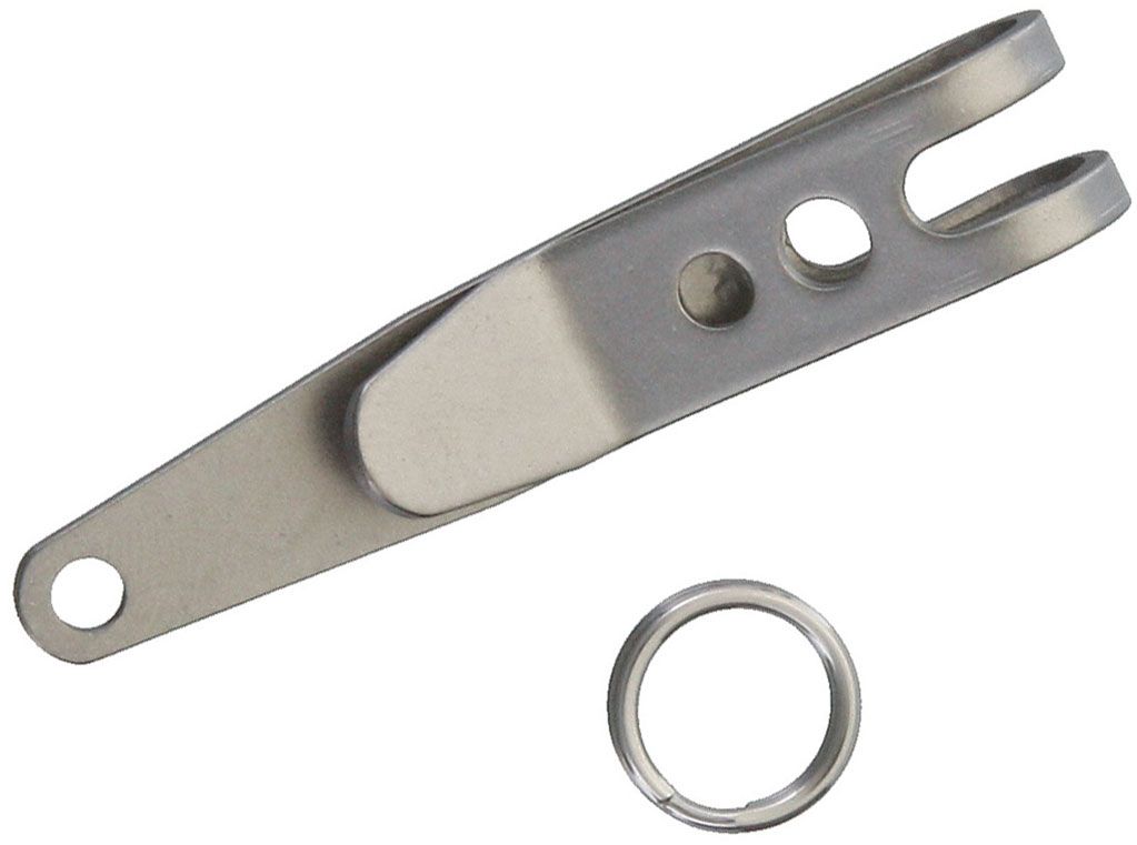 5×Outdoor Stainless steel Suspension Clip Flashlights Keys Keychain Clips Set