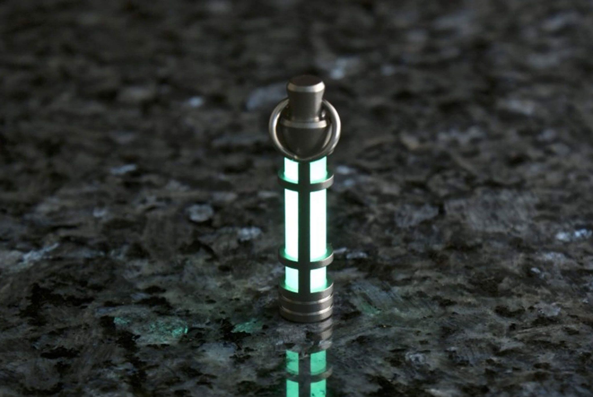 Titanium Keychain Glow Fob