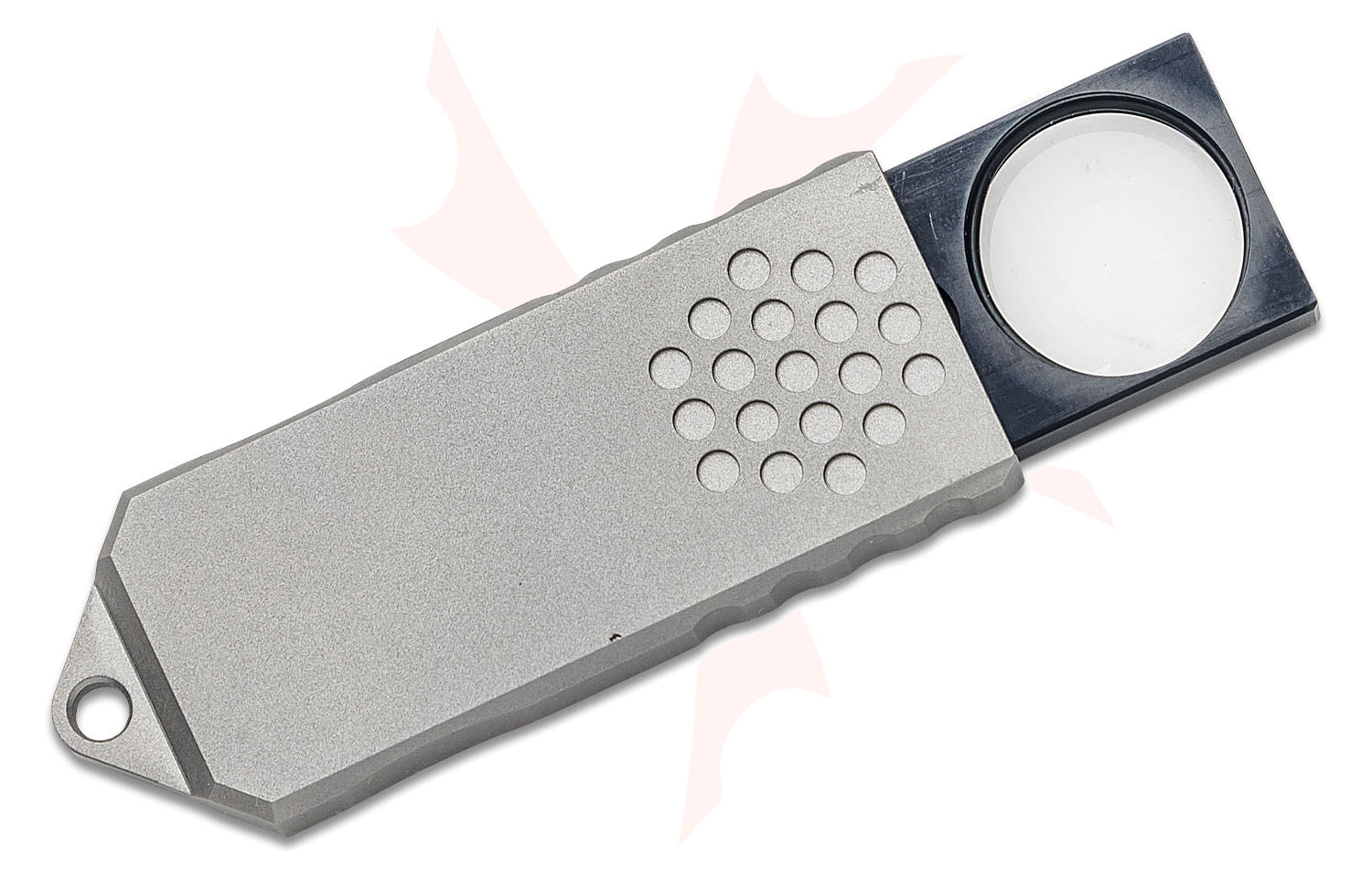 TEC Accessories NEOSpec Pocket Magnifier, Bead Blasted Titanium