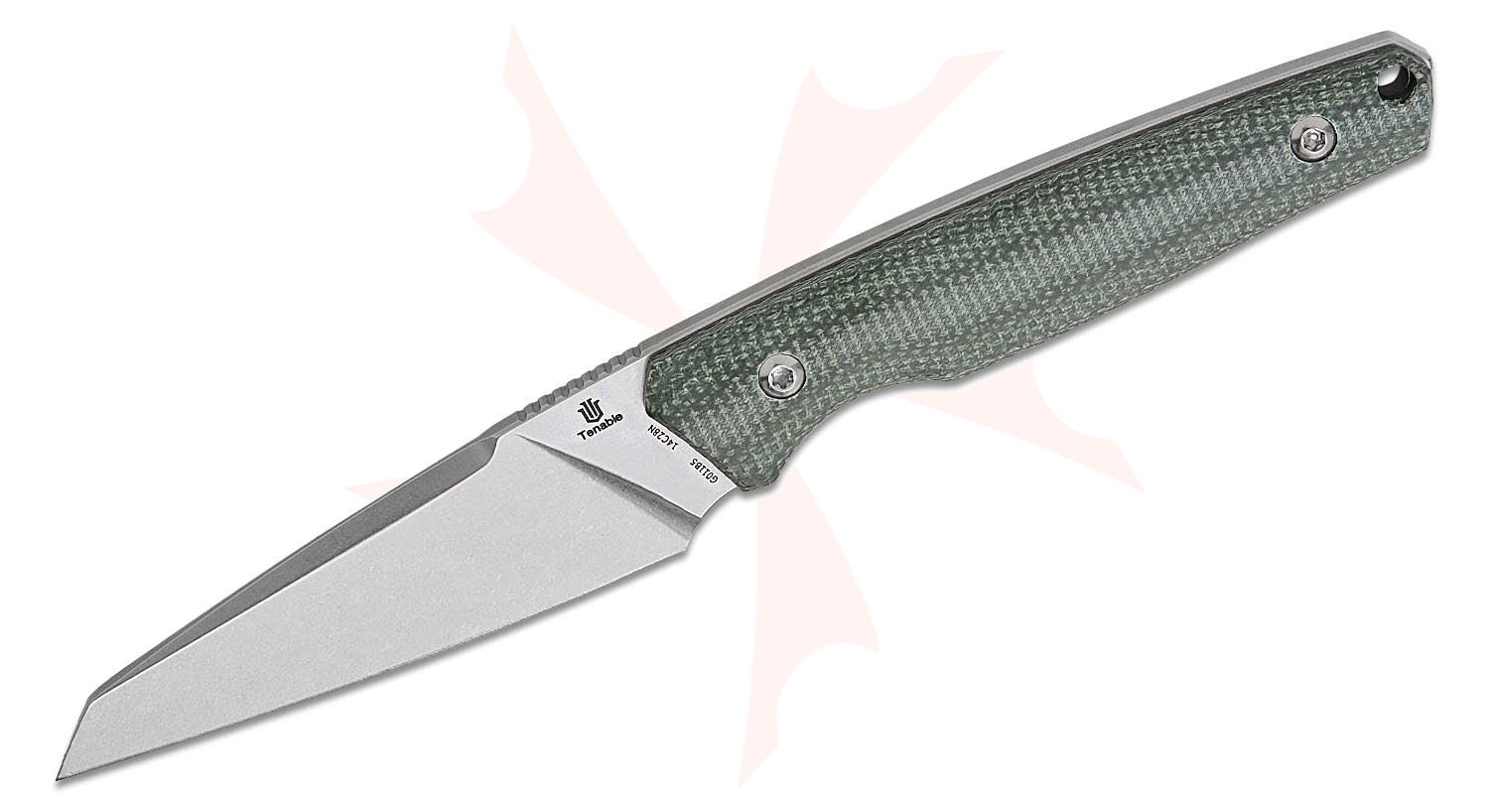 Tenable Knives Jonathan Styles Parr Fixed Blade Knife 2.88