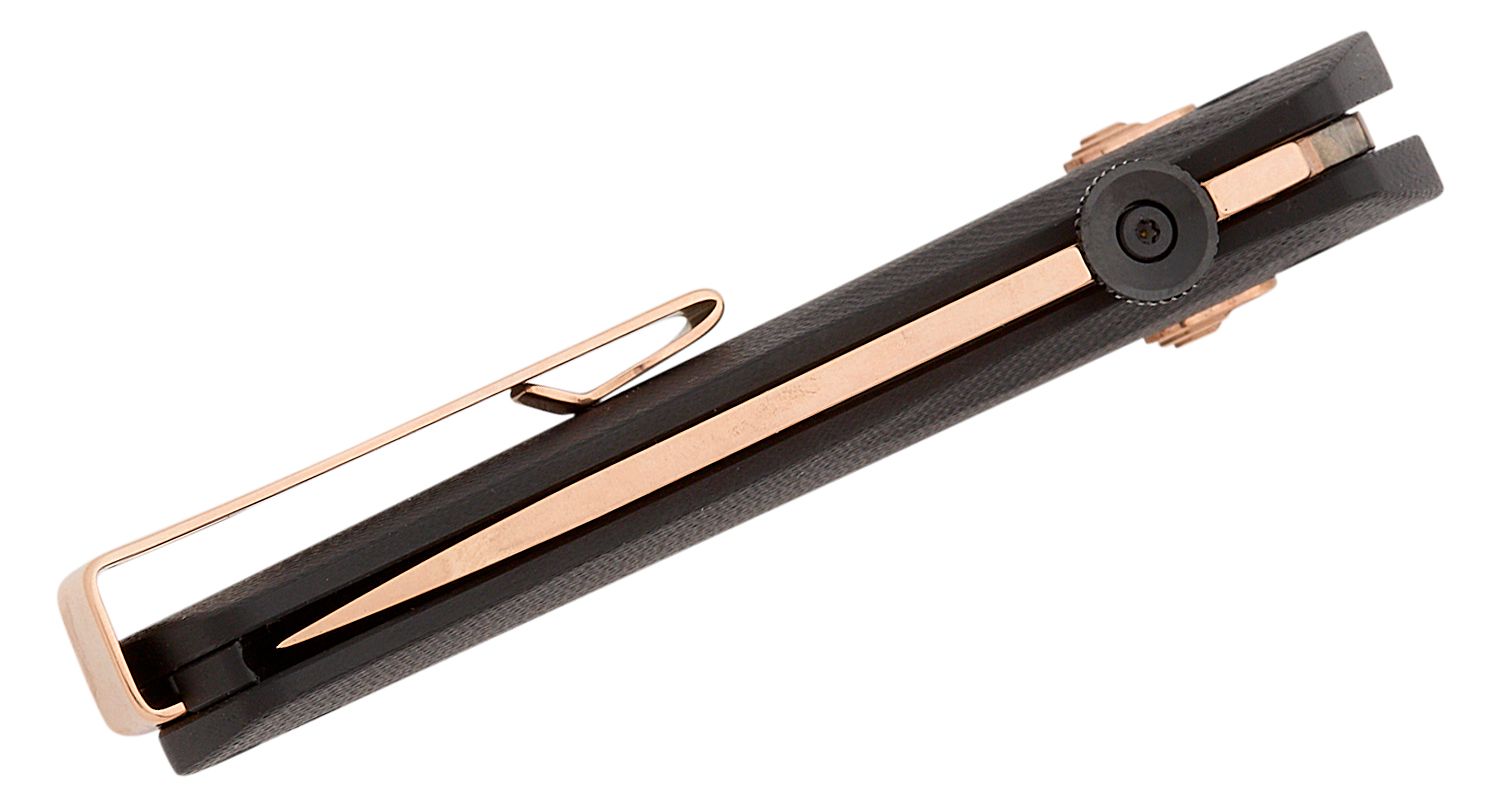 The Carter Black + Rose Gold / Straight / Medium by The James Brand