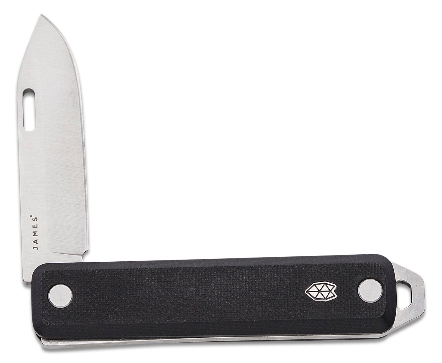 The James Brand The Wells Pocket Knife - Black / Black / Straight Edge, Pocket Knives