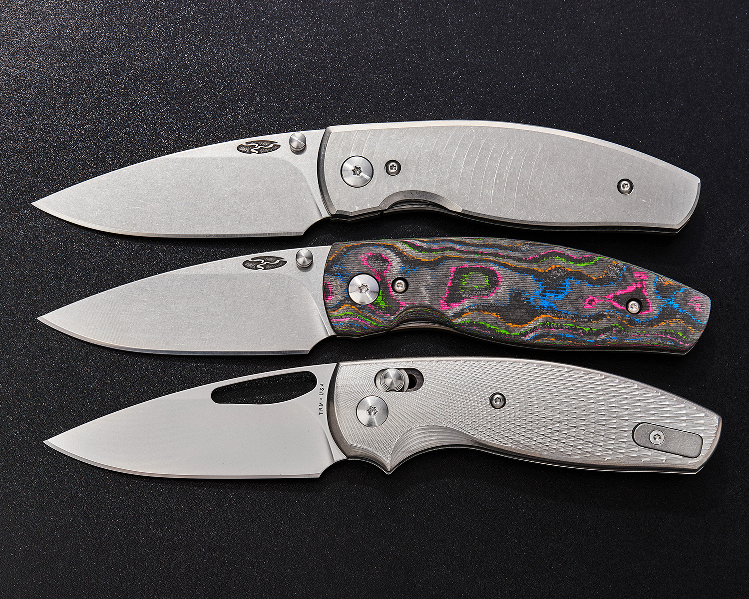 Three Rivers MFG TRM Neutron 2 Frame Lock Folding Knife 2.95