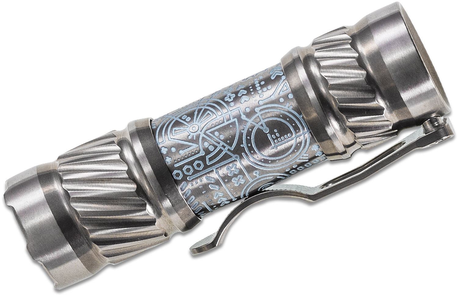 CWF Custom Flashlights/Ti2 Design Custom Lazar Engraved Pele Flashlight ...