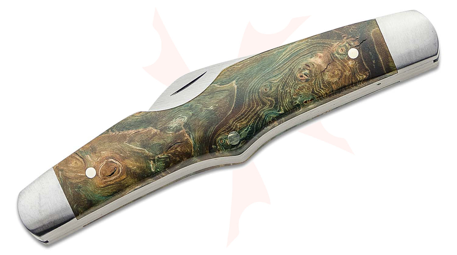 Tim Britton Knives Custom 2Blade Ridged Traditional Folding Knife