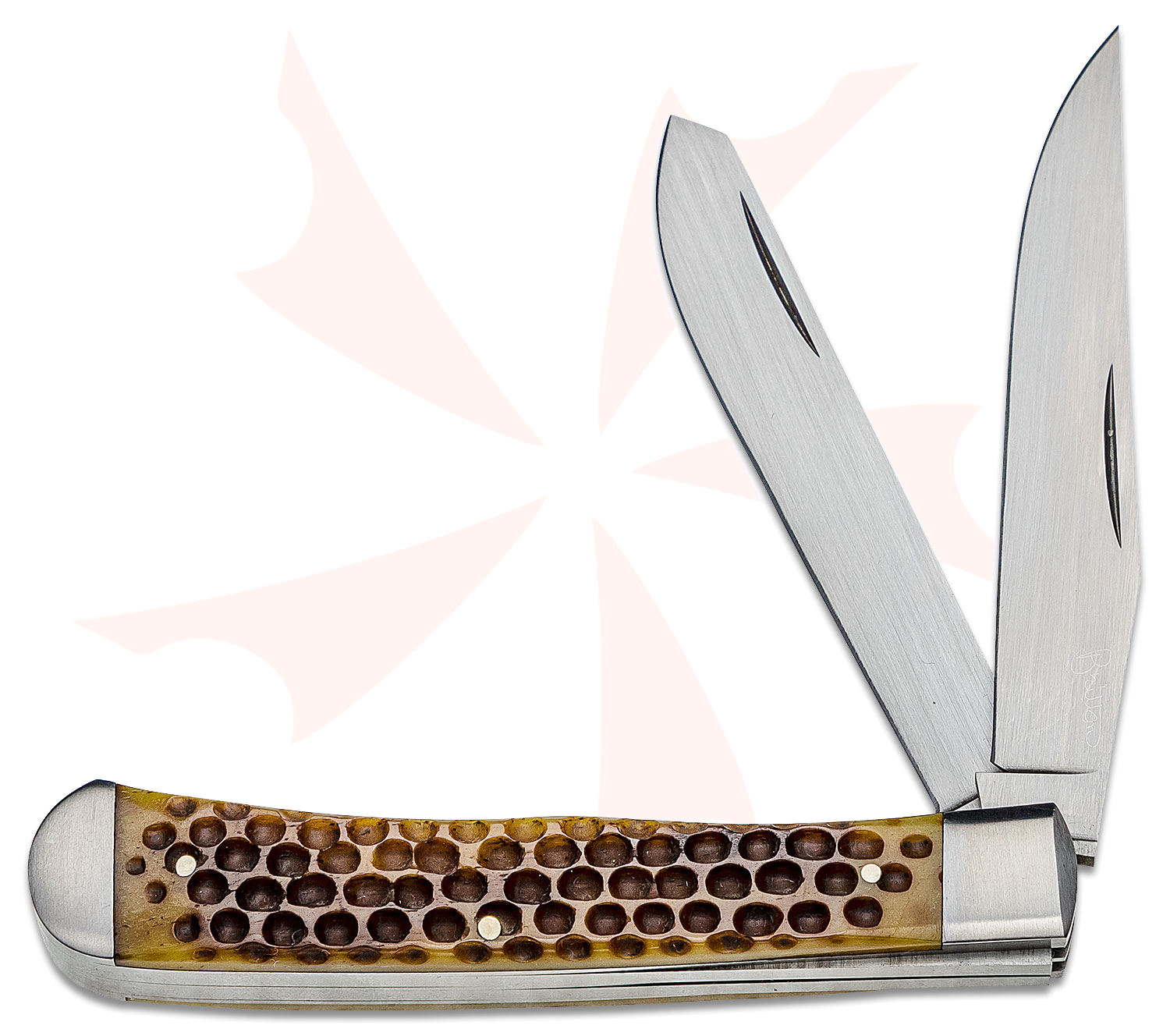 Tim Britton Knives Custom Trapper Traditional Folding Knife 3.5" BG42