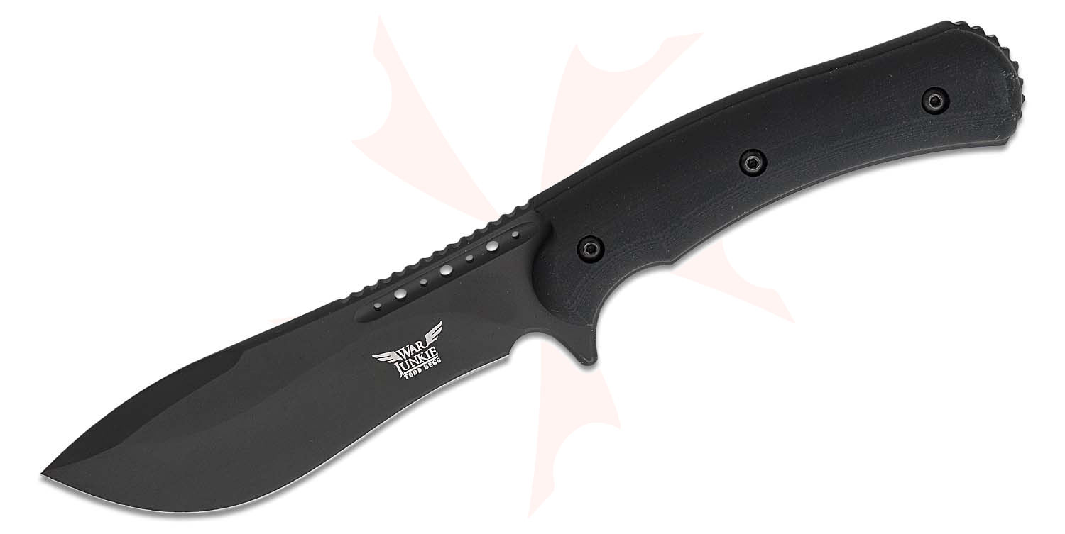 Todd Begg Knives War Junkie All Terrain Fixed Blade Knife 4.875" S35VN