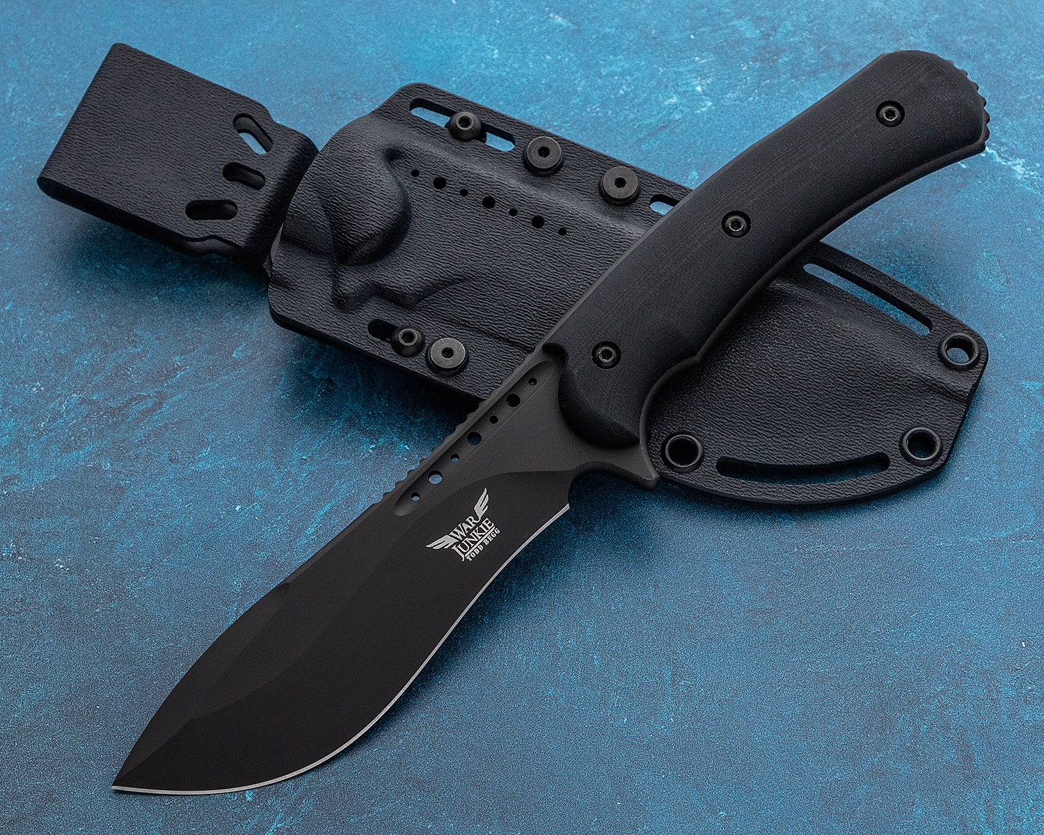 Todd Begg Knives War Junkie All Terrain Fixed Blade Knife 4.875" S35VN