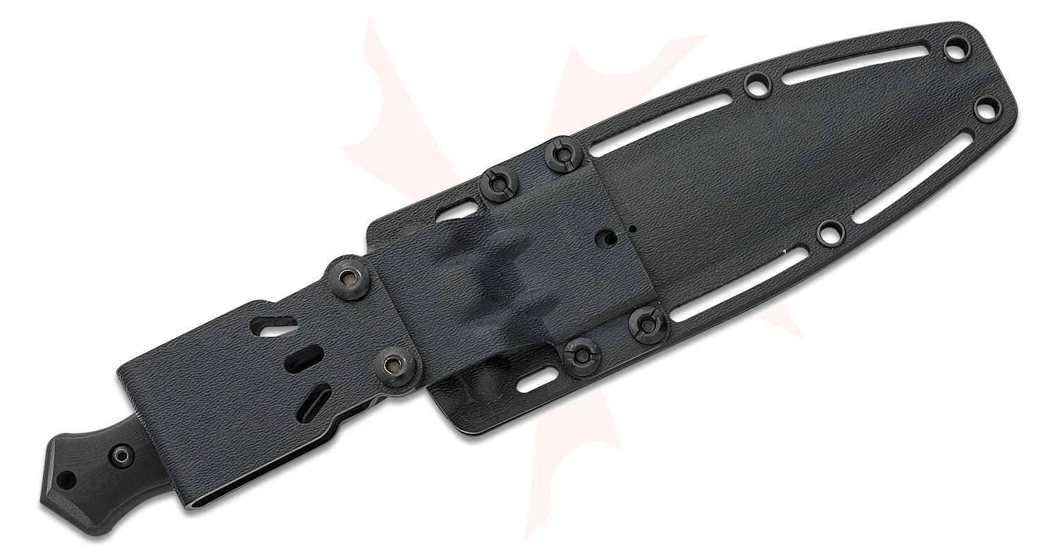 Todd Begg Knives War Junkie Dagger Fixed Blade Knife 6" S35VN Black PVD