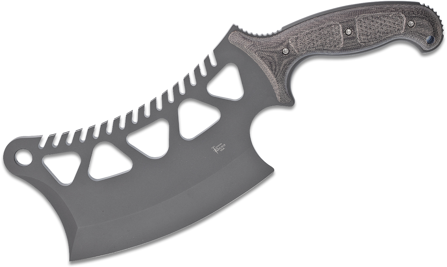 Todd Begg Custom Combat Cleaver Fixed Blade Knife 7.5 Todd Begg Custom Combat Cleaver Fixed Blade Knife 7.5