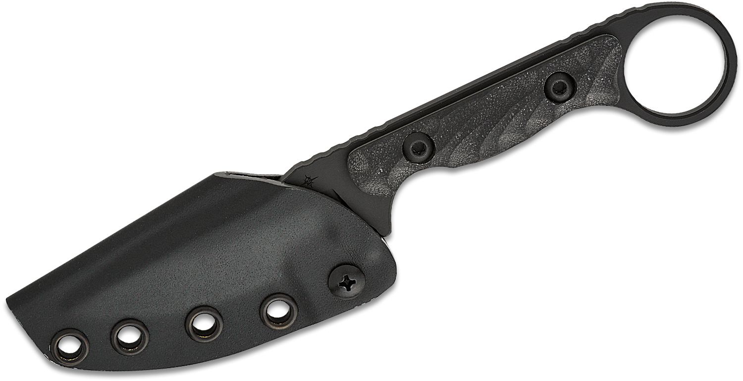 Toor Knives Jank Shank S Fixed Blade Neck Knife 3" CPM-M4 SOCOM Black ...