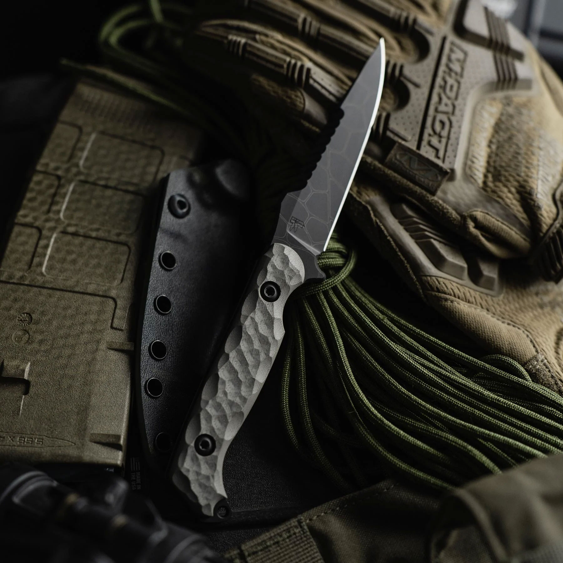 Toor Knives Darter Fixed Blade Knife 4.25" CPMS35VN Black Etched