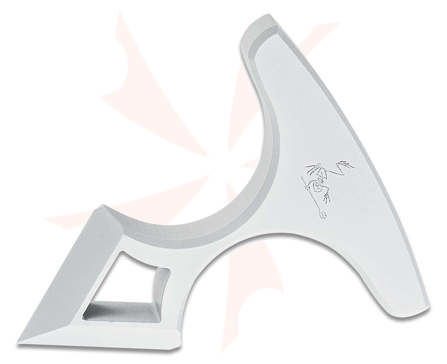 Toor Knives Thor's Hammer Push Dagger, 2.5" Overall, Frosty White 4140  Chromoly Steel, Kydex Sheath - KnifeCenter - Frosty Thor's Hammer -  Discontinued