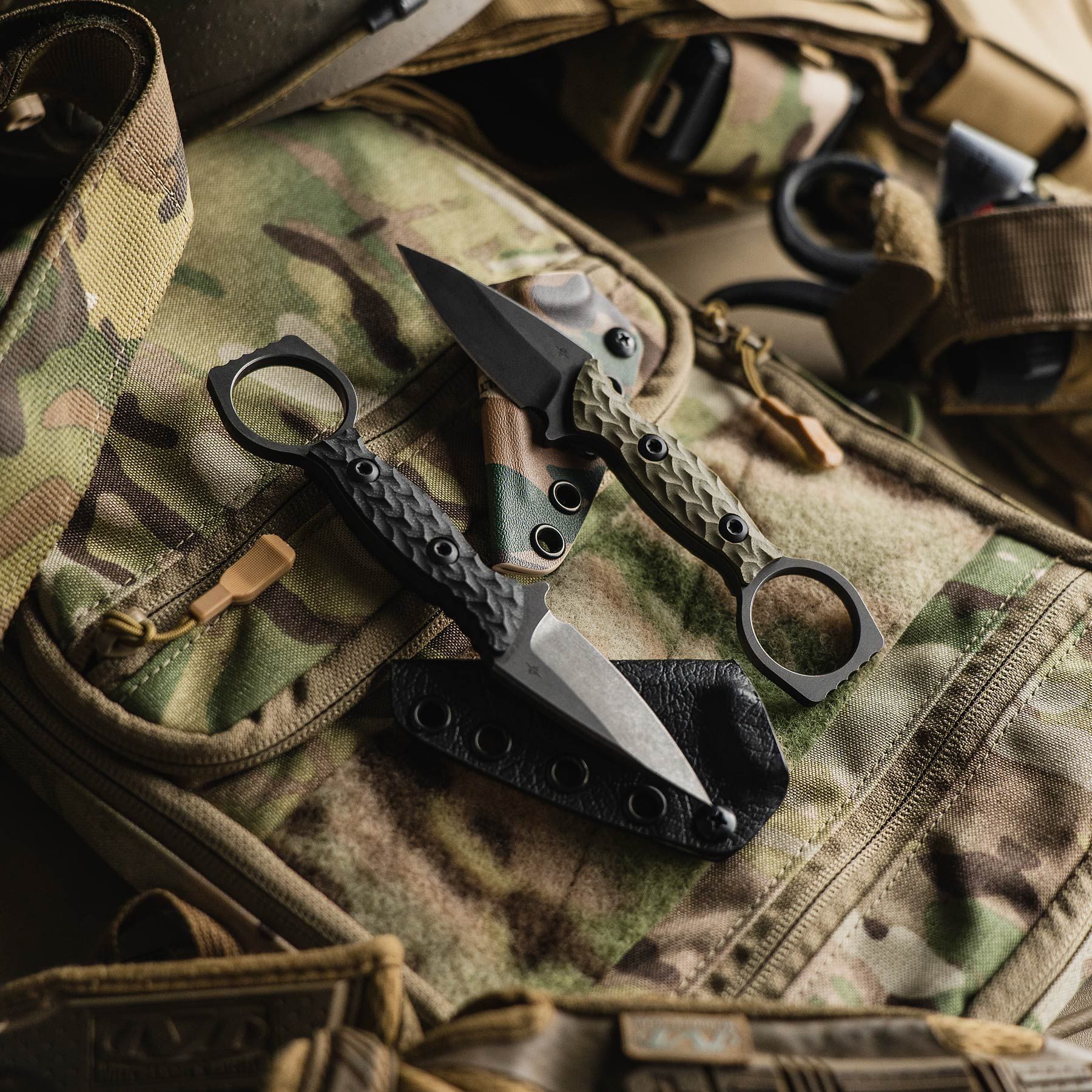 Toor Knives M.U.F. Diver Maritime Utility Fighter Dive Knife 4.25  CPM-S35VN Spear Point Combo Blade, Covert Green G10 Handles, Black Kydex  Sheath - KnifeCenter - M.U.F. Diver Covert