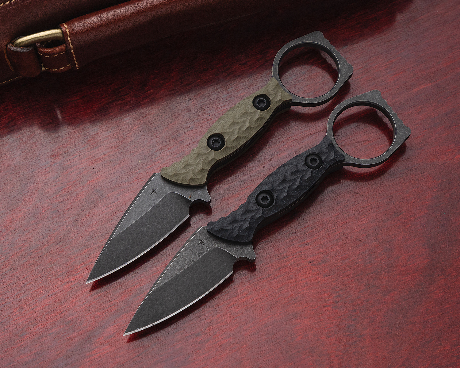 Toor Knives Viper Fixed Blade Knife 2.625" D2 Black Stonewashed Drop