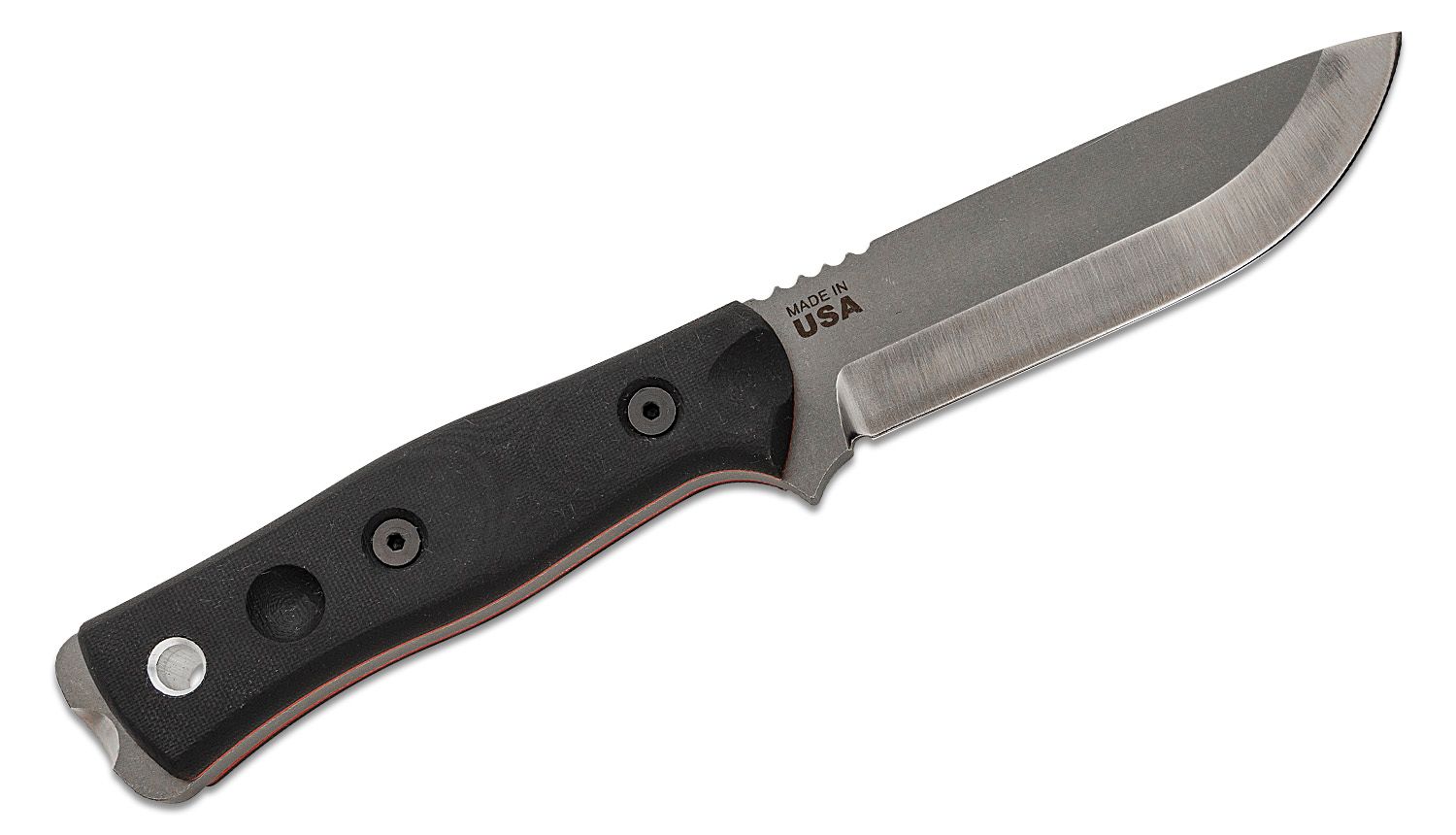 Tops Bob Hunter Folding Knife Black G10 Handle Plain Edge TPBROSBLK10