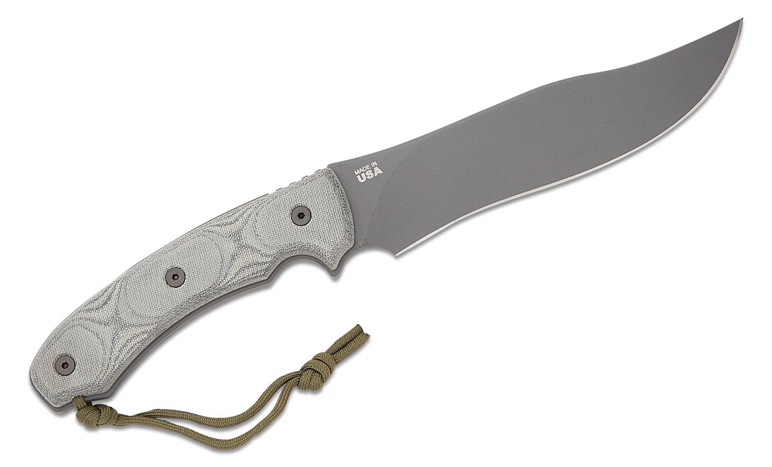 Longhorn Bowie Black River Wash Knife - TOPS Knives Tactical OPS USA