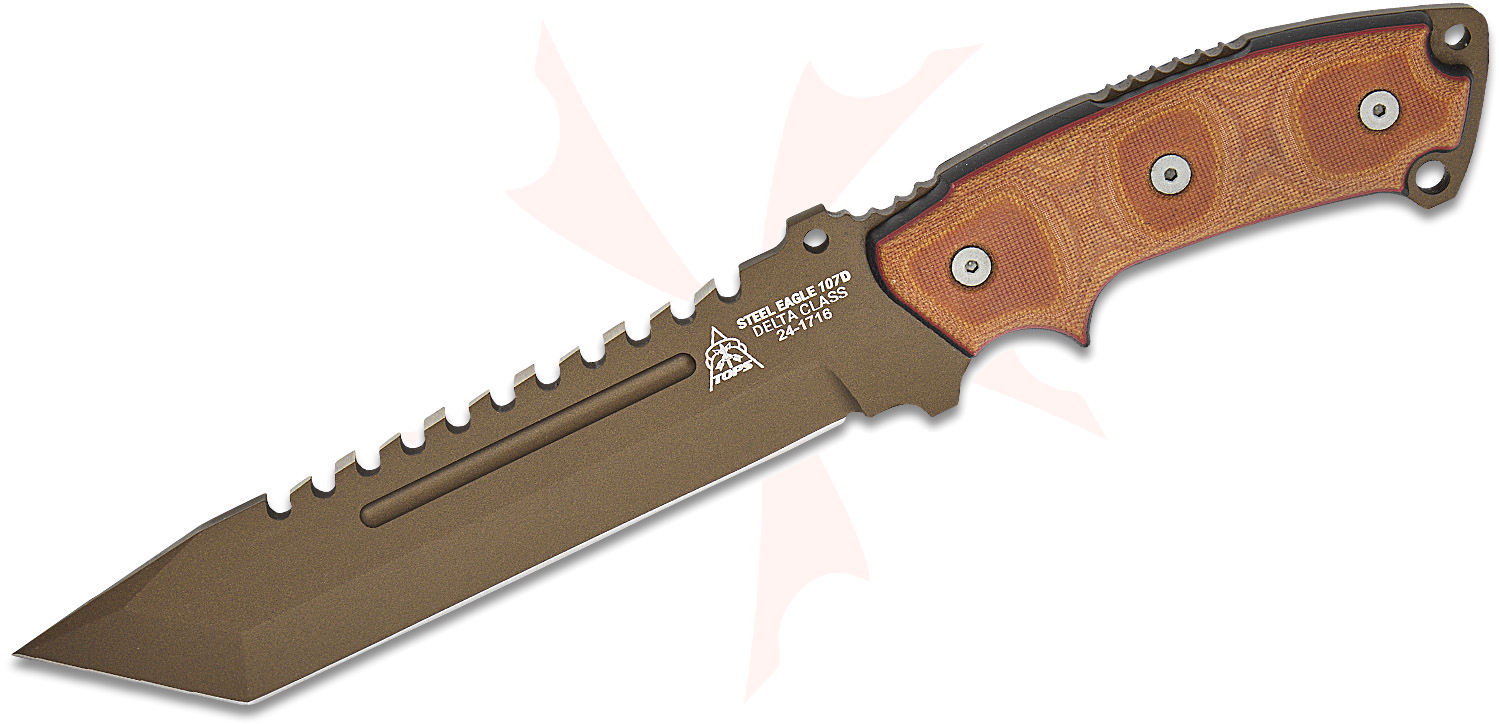 TOPS Knives Steel Eagle 107D Delta Class Fixed 7.63