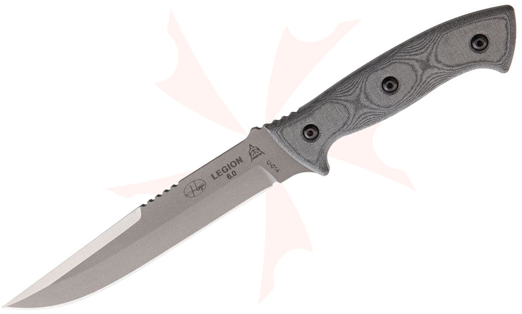 TOPS Knives Hazen Legion 6.0 Fixed 6.7" 1095 Plain Blade, Micarta