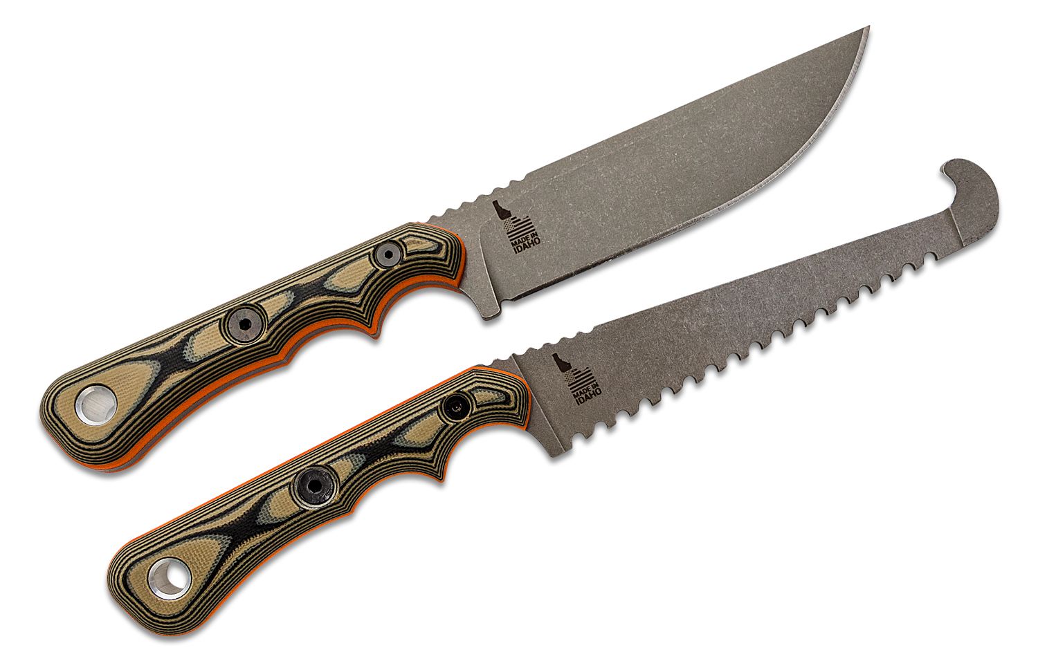JERO Hunter Knife Set With Camo Scabbard