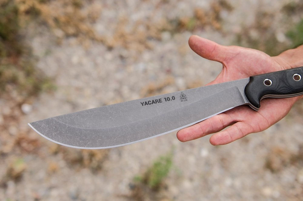 TOPS Knives Yacare 10.0 Fixed 10.25" 1095 Carbon Tungsten Cerakote