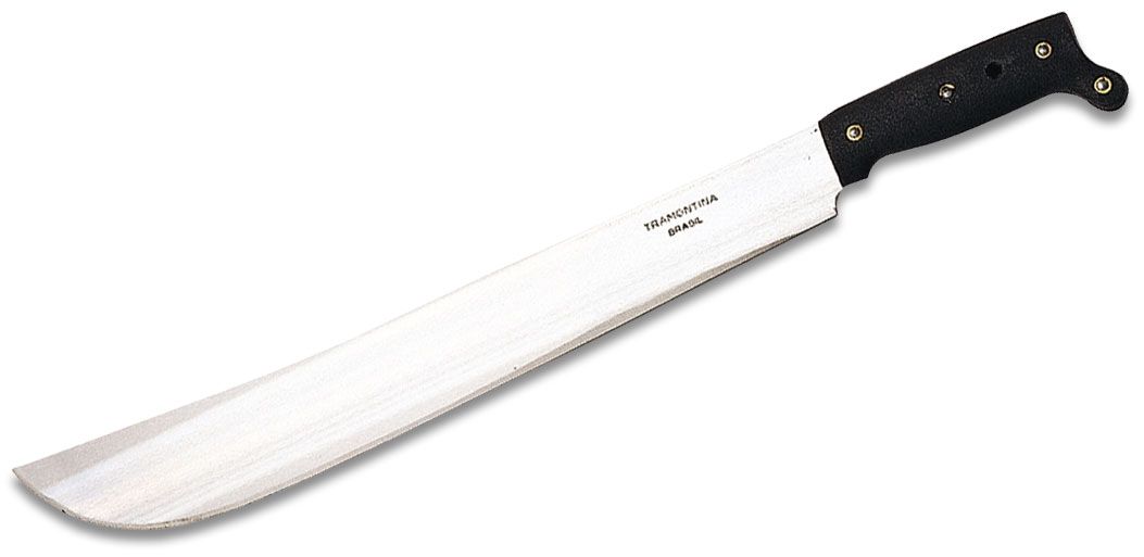 Tramontina Machete Knife 26616/018 23 overall. 18 blade. Textured black  plasti