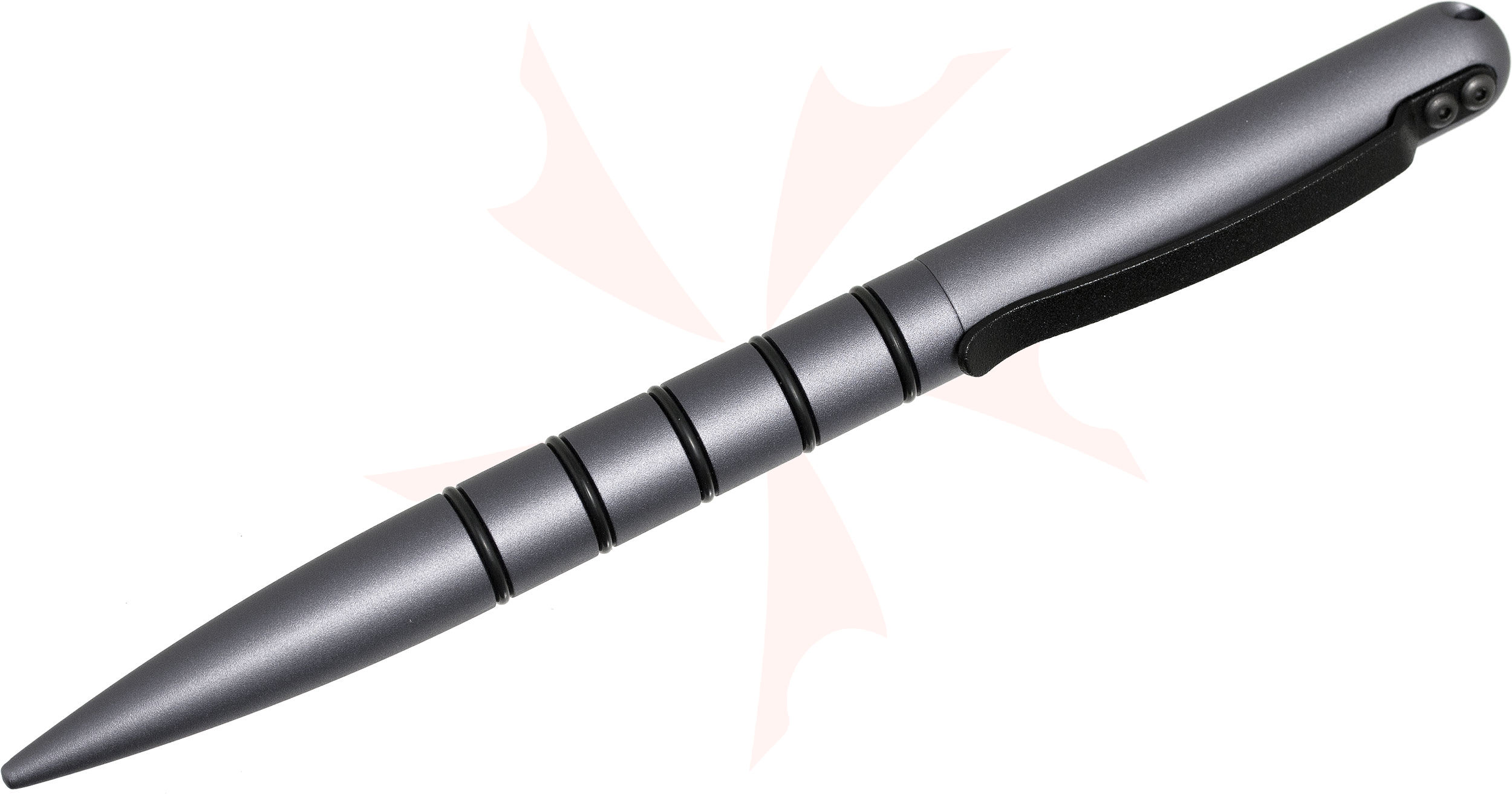 TuffWriter Frontline Tactical Pen, Long, Gen 2, Sniper Gray (TWFLSAL