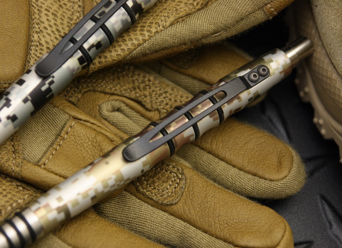 TuffWriter Precision Press Tactical Pen, Desert Digicam (TWPPPALDIG