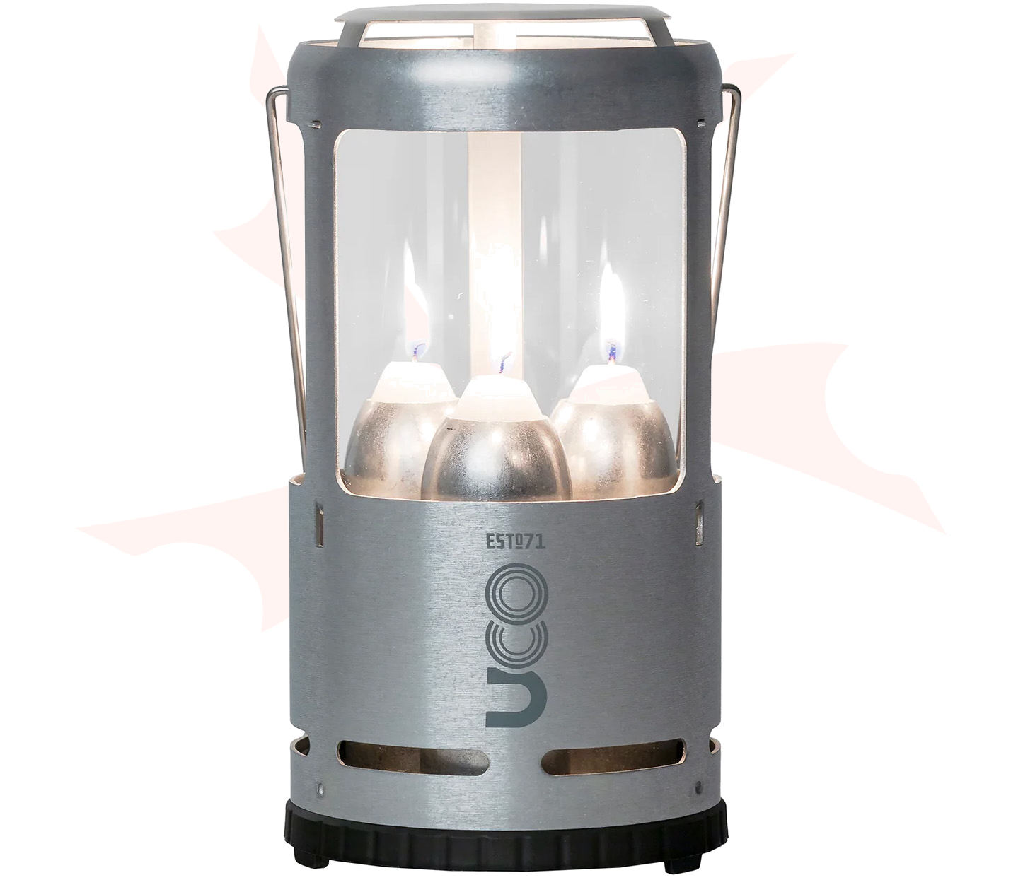 UCO Candlelier Candle Lantern, Raw Aluminum, 60 Max Lumens