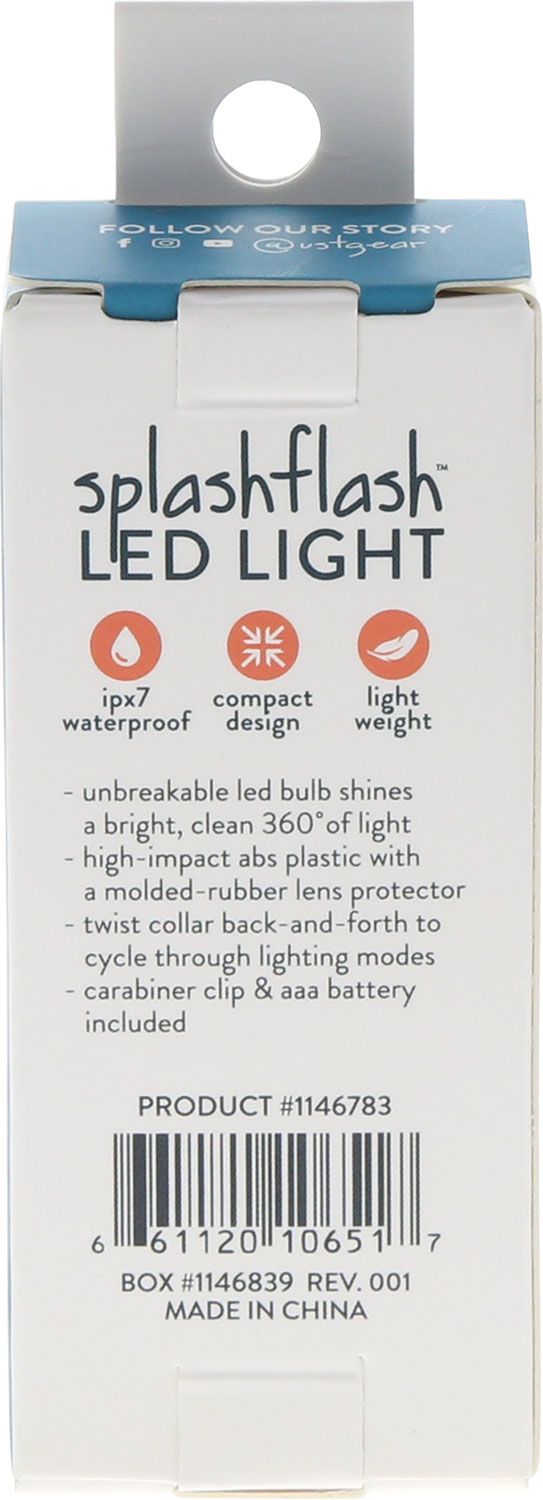UST Ultimate Survival SplashFlash Waterproof LED Light, 25 Lumens,  Glow-in-the-Dark - KnifeCenter - 1146783