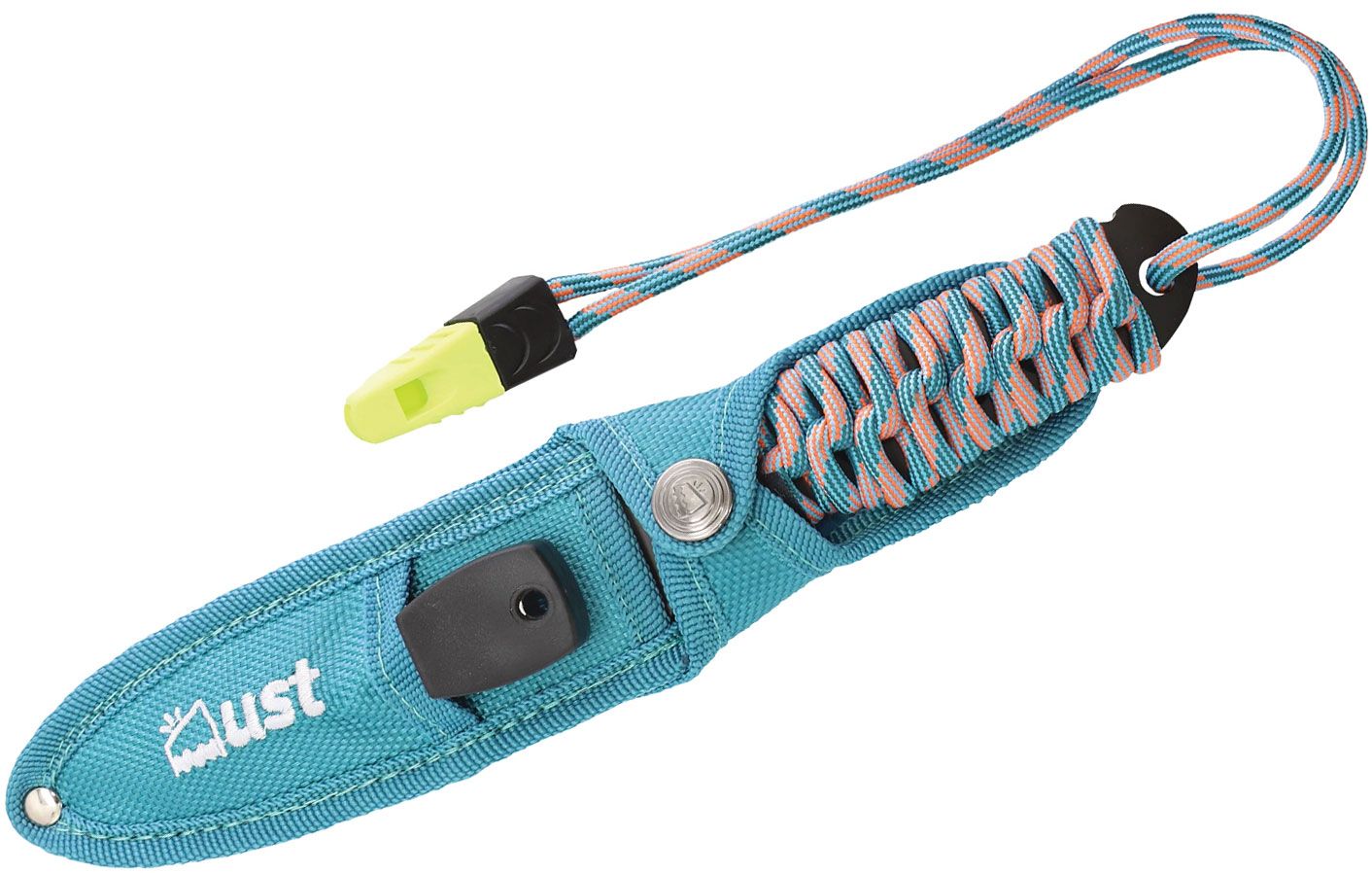 UST (Ultimate Survival Technologies) Full Tang ParaKnife FS 4.0 with 4 Inch  Serrated Blade, Paracord Lanyard and Fire Starter – Orange – (SHIPS IN 1-4  WEEKS) 