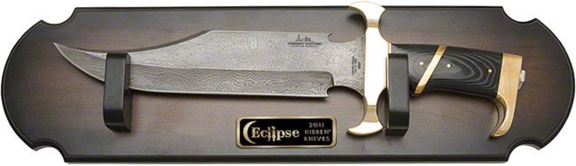 United Gil Hibben 2011 Eclipse Bowie Limited Gold & Damascus