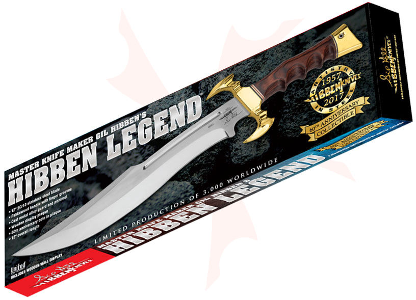 United Cutlery Gil Hibben 60th Anniversary Bowie Knife 12