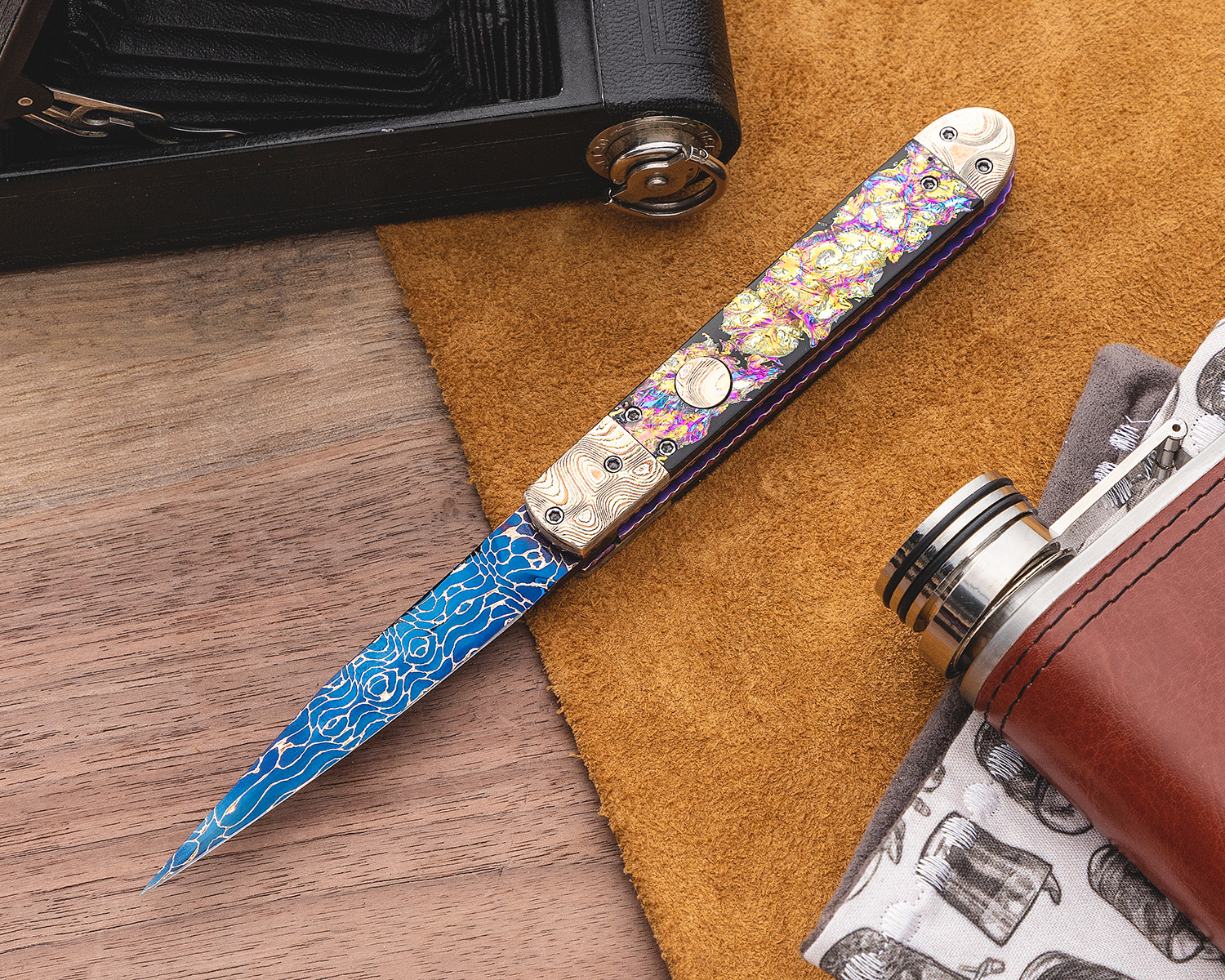 Brandon Vallotton Custom Fitz Automatic Folding Knife 3.5