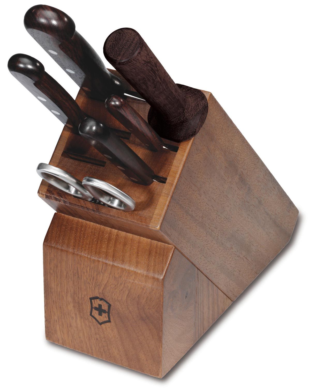 Victorinox Wooden 7 Piece Block Set, Maple Wood Handles - KnifeCenter ...