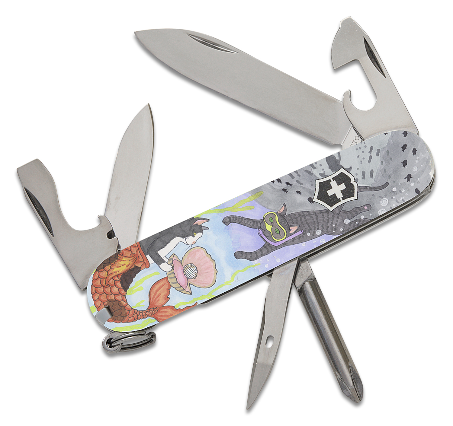 Victorinox Swiss Army Tinker Multi-Tool, Water Kitties, 3.6