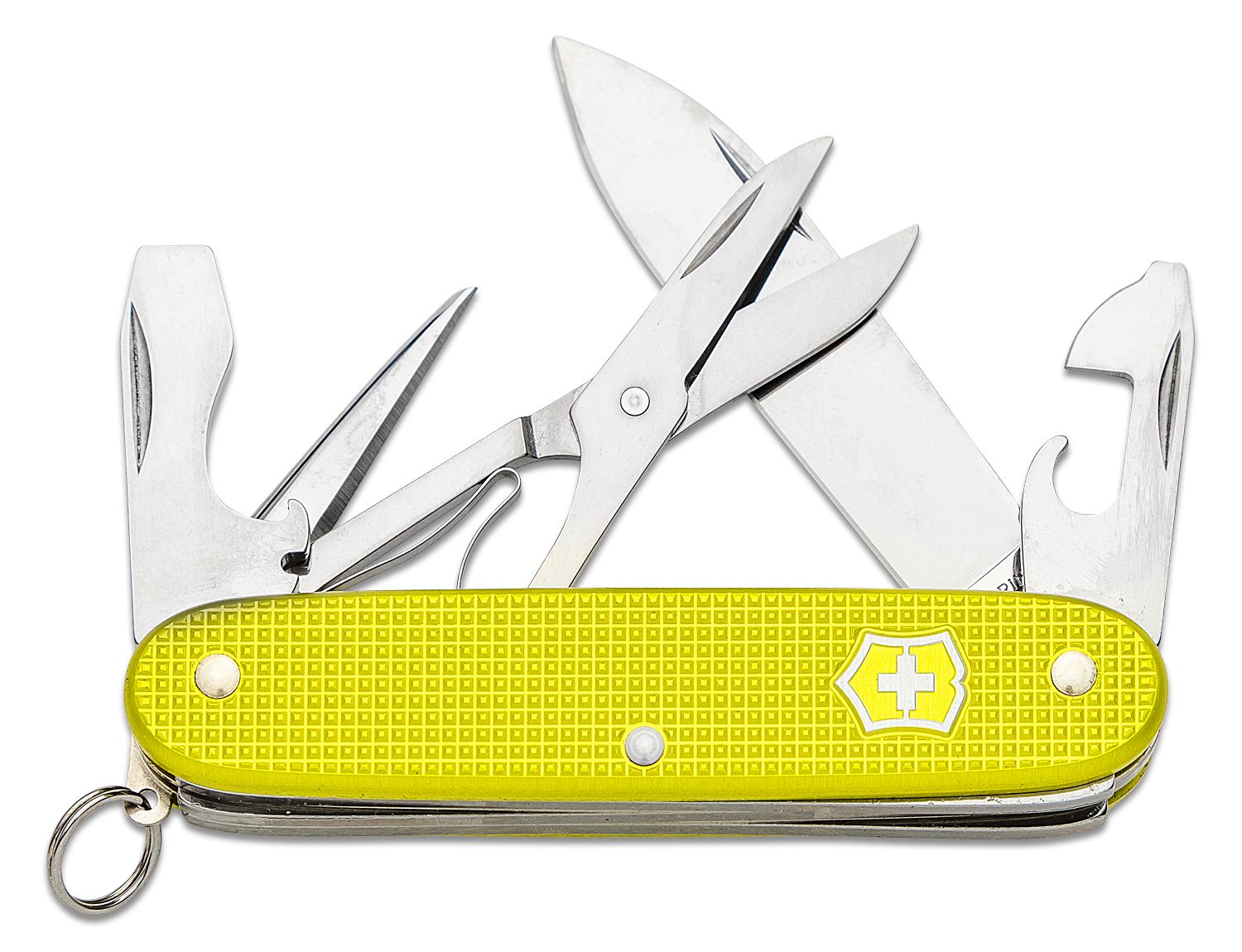 Victorinox Swiss Army 2023 Alox Limited Edition Pioneer X Multi-Tool, 3.7  Electric Yellow Alox Aluminum Handles - KnifeCenter - 0.8231.L23