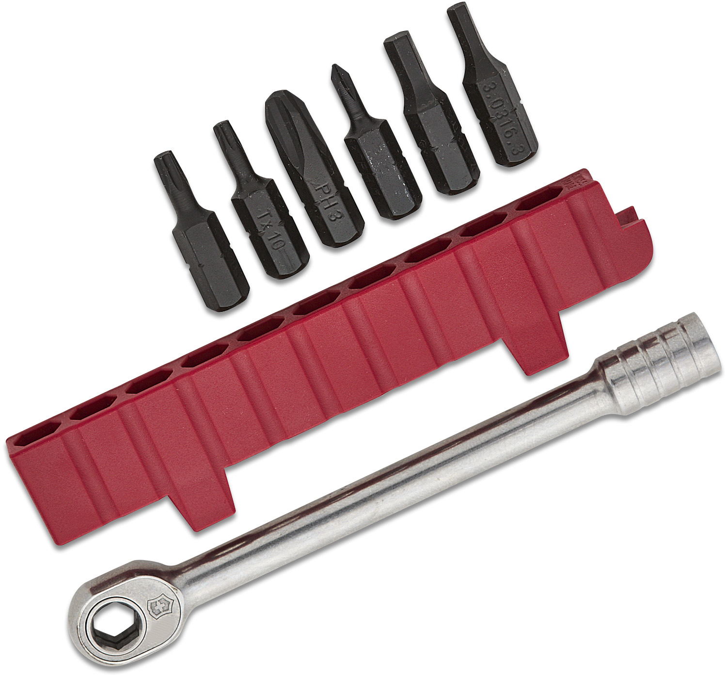 Victorinox Swiss Army Ratcheting Bit Wrench and 6Piece Bit Set