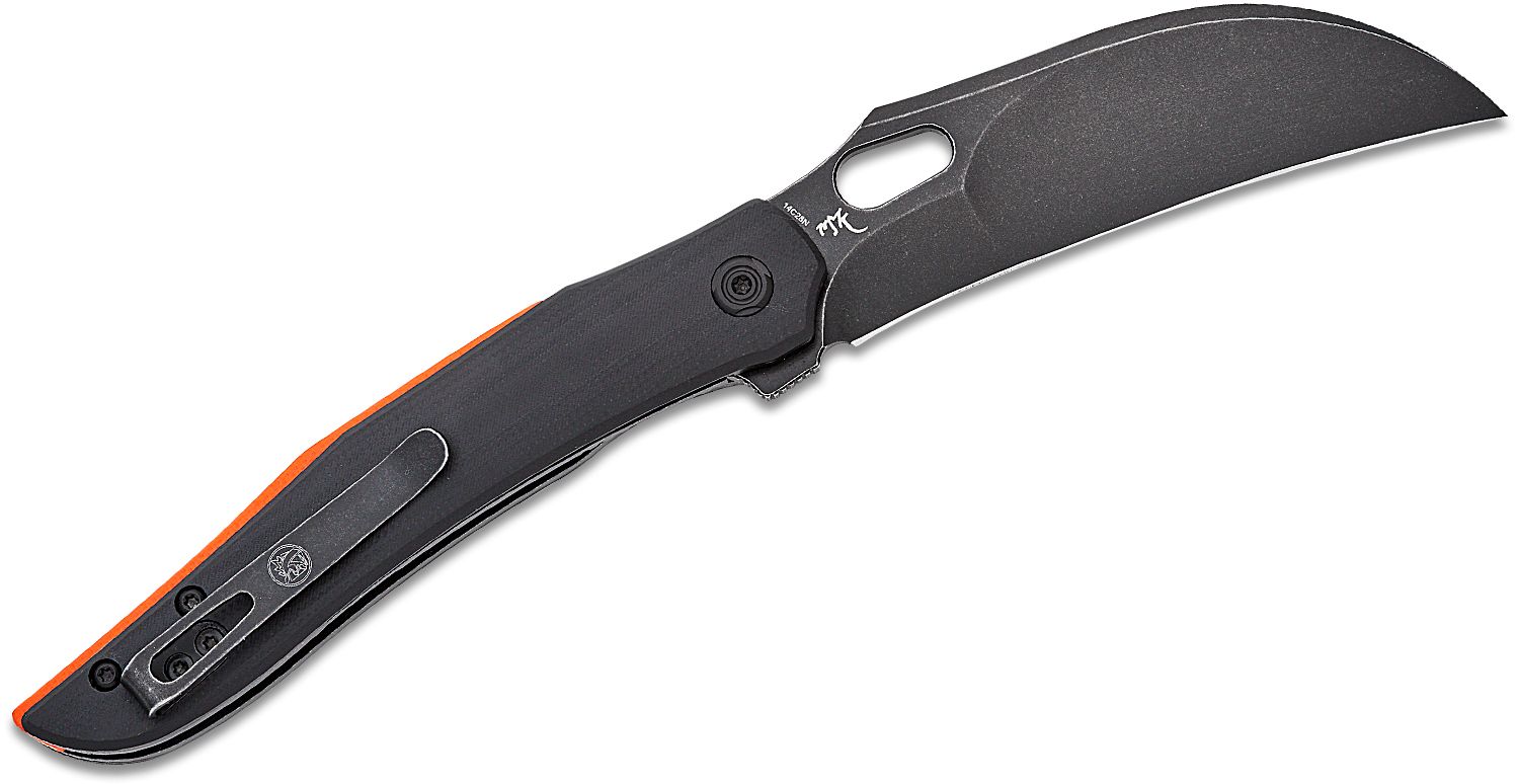 Vosteed Knives RSKAOS Top Liner Lock Flipper Knife 3.46 M390 Black  Stonewashed Wharncliffe Blade, Black Stonewashed Titanium Handles, Hard  Case - KnifeCenter - MHET1