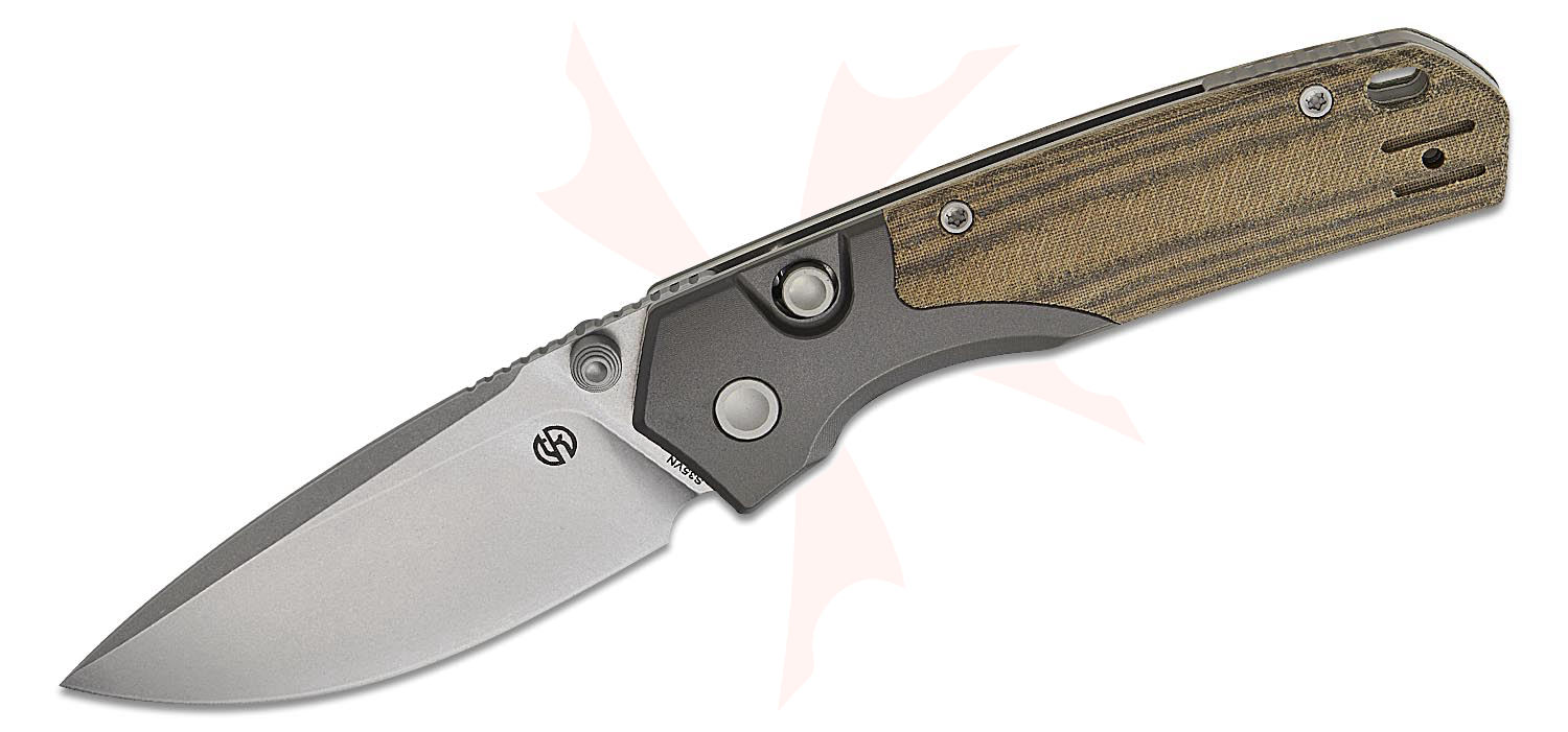 Vosteed Psyop 299 folding knife open on white background