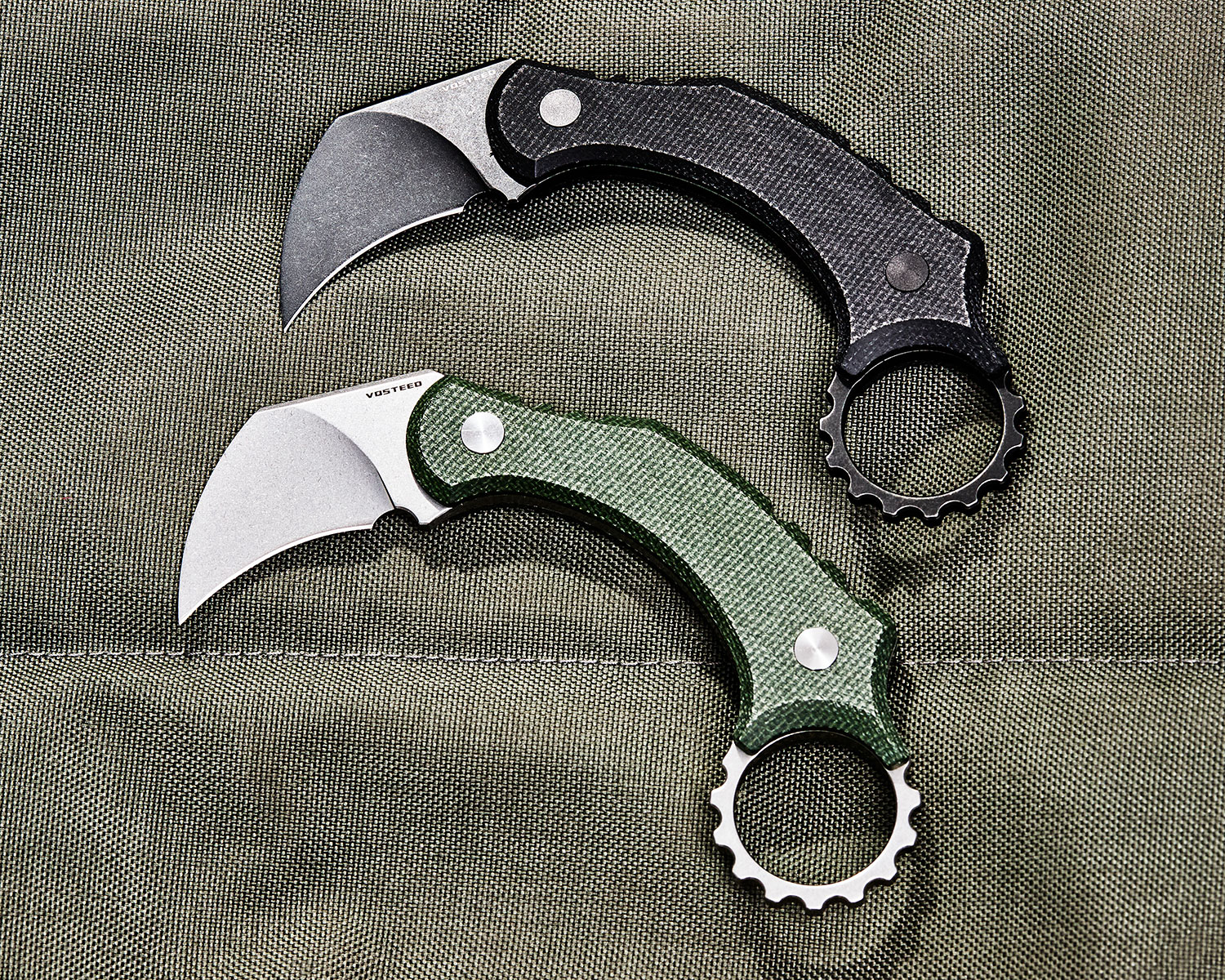 Vosteed Knives Dirty Girl Fixed Blade Karambit Knife 1.88
