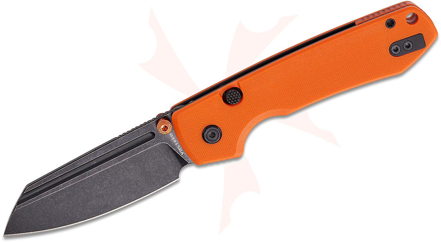 NEKO∴ ネコンバット Vosteed Knives Raccoon Button Lock Folding Knife 3.25