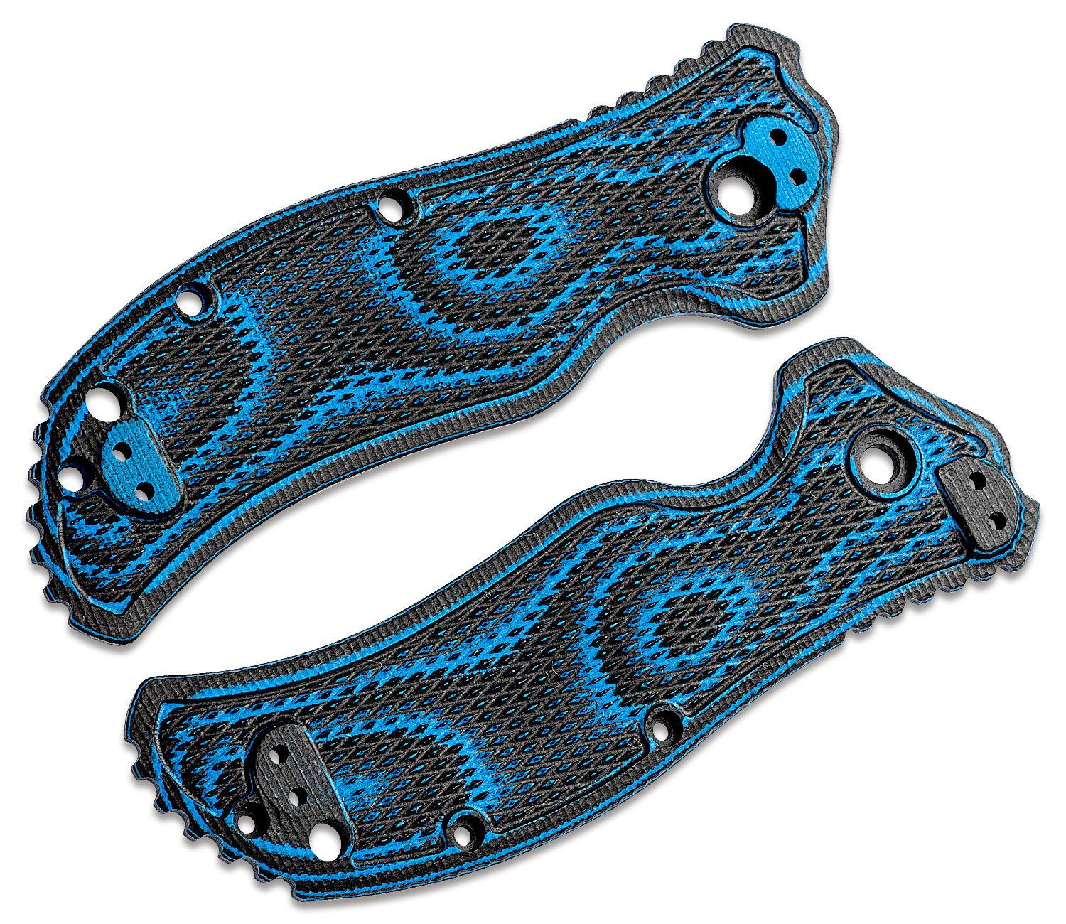 VZ Grips Tactical Diamond Blue/Black G10 Scales for ZT0350, Knife