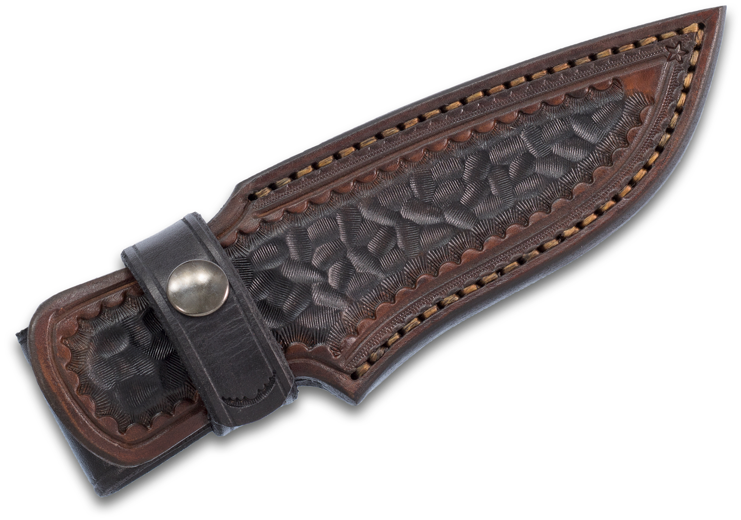 Al Warren Custom Drop Point Hunter #2250 Fixed Blade Knife 4.125