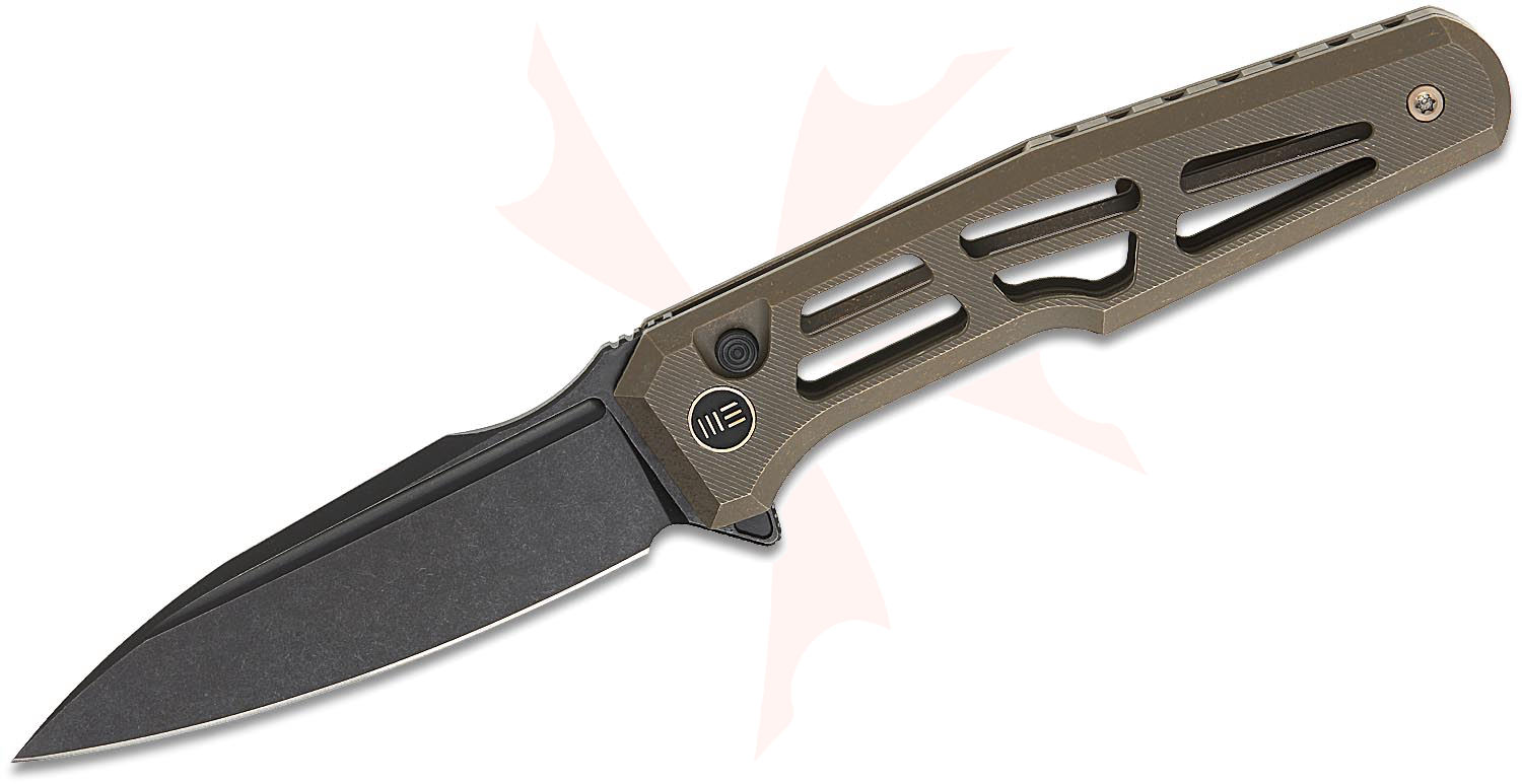 We Knife Company GTK Dressytak Button Lock Flipper Knife 3.37