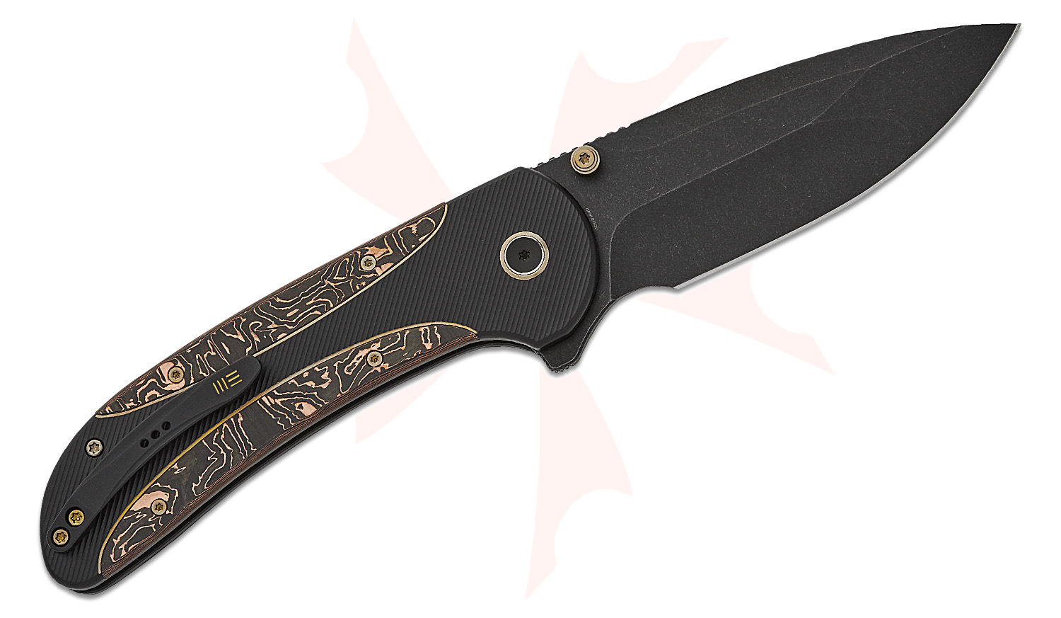 We Knife Company Zizzit Button Lock Flipper Knife 3.8