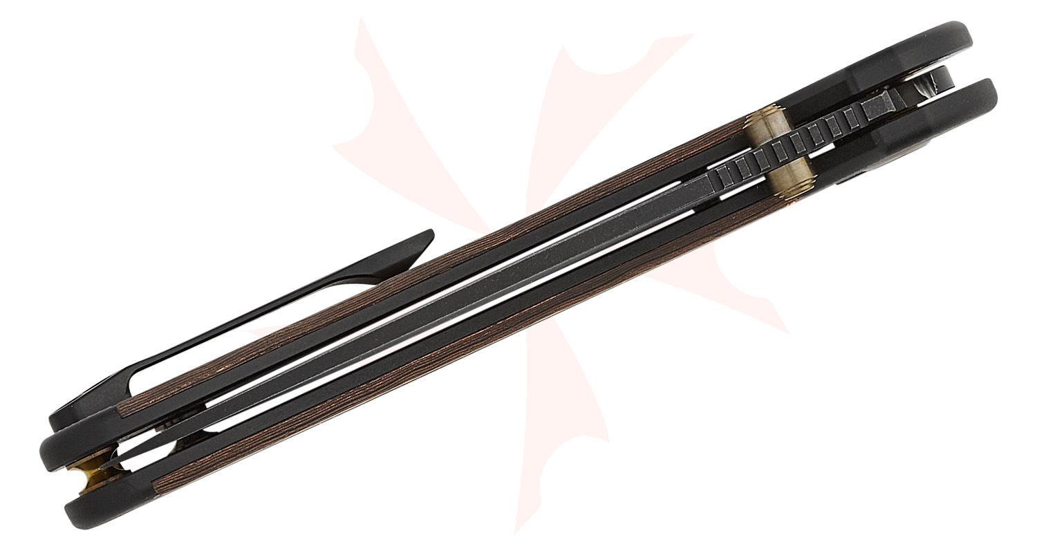 We Knife Company Zizzit Button Lock Flipper Knife 3.8